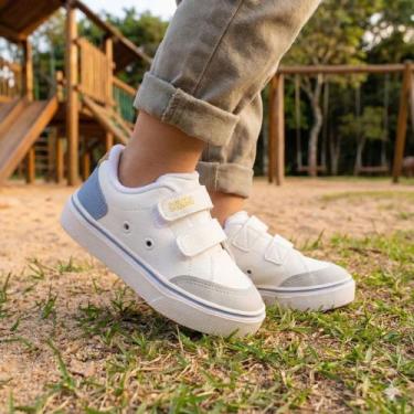 Imagem de Tênis Infantil Klin Baby Freestyle Branco/azul, Branco, Azul, 18