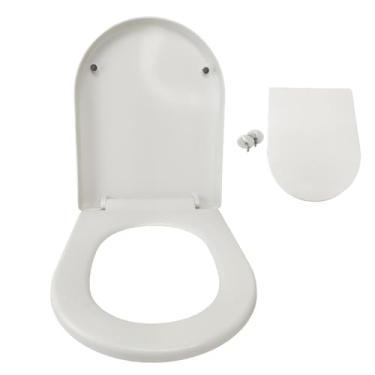 Imagem de Assento Sanitario Soft Close Tampa de Vaso Fechamento Suave Sem Ruido Fecha Devagar Amortecedor Privada Banheiro Lavabo Higienico Seguro Confortavel Praticidade