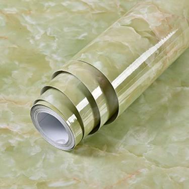 Imagem de Papel de Parede Autoadesivo com Padrão Mármore Peel Stick Adesivos PVC À Prova Água e Umidade Removível para Sala Estar Banheiro Cozinha Contrapiso