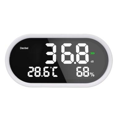 Imagem de Acouto Medidor Digital de Decibéis Com Display LCD, Som Alto e Umidade de Temperatura para Emergência Em Casa, Escola e Escritório