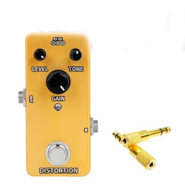 Imagem de Pedal De DistorçãO, Mini Pedal De Guitarra Com Caixa De Metal E Adaptador De 3,5 Mm Para Tocar Guitarra Solo No Estilo Hard Rock