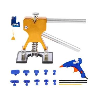 Imagem de Kit Profissional De Reparo De Amassados Automotivos Sem Pintura Com Ve
