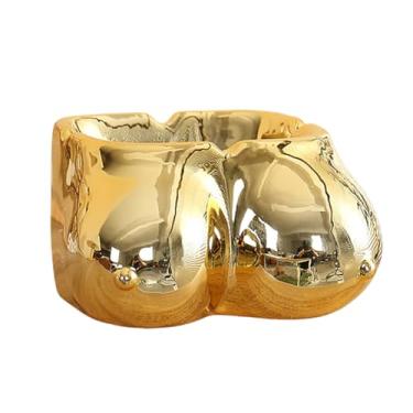 Imagem de Cinzeiro engraçado para seios sexy feminino, cinzeiro de cerâmica para ambientes internos e externos, cinzeiros legais de arte corporal para decoração de escritório em casa, pátio, cinzeiro vintage