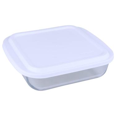 Imagem de Assadeira Marinex 1,1L Quadrada Vidro com Tampa Nadir