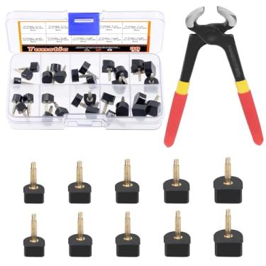 Imagem de Tanstic 30 Pares De Pontas Reposição Para Sapatos Salto Alto Femininos Com Kit Alicate 6", 8 Mm, 9 10 11 Mm E 12 - 2 Pinos Diâmetro Diferente, 2,4 3