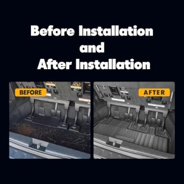 Imagem de Antsvnn Tapete de porta-malas adequado para Toyota Sienna 7 e 8 2013-2020, tapetes de carro personalizados 3D para todos os climas, compatível com acessórios Sienna 2013 2014 2015 2016 2017 2018 2019