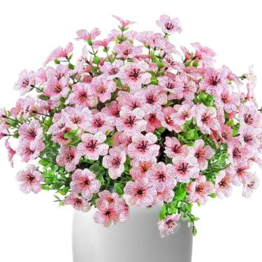 Imagem de À prova de chuva, resistente a UV, flores artificiais realistas para ambientes externos, flores que não desbotam, plantas falsas, jardim, , janela, decoração