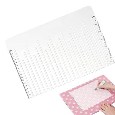 Imagem de Régua De Costura Para Tecido,29.97x19.81 cm Acrílico Antiderrapante,Régua Para Quilting | Ferramenta Para Cortar Medir Aparar Borda E Costura Para Iniciantes E Designers De Roupas E Camisas