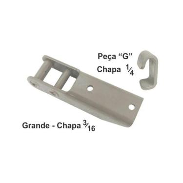 Imagem de Dobradiça Para Tampa De Carreta Em Aço Grande