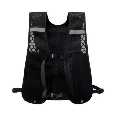 Imagem de Colete Refletivo Leve Para Corrida Com Bolso Para Hidratação E Compart