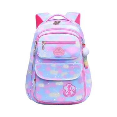 Imagem de Mochila Impermeável Rosa Para Meninas, Bolsa Escolar Kawaii, Bonita Mo