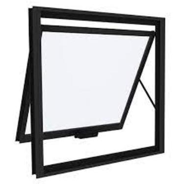 Imagem de Maxim ar altura 60 x 60 largura alumínio preto sem grade vidro mini-bo