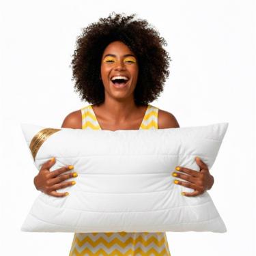 Imagem de Travesseiro Basic Premium - Latex Em Flocos Capa Hipoalergenica Perfil Extra 45x85x18cm