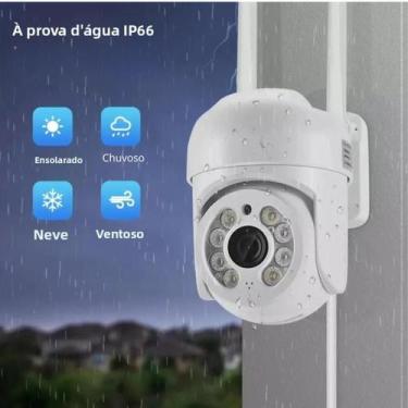 Imagem de Camera Segurança Inteligente Jt-8160 Pro Ip66 Full Hd Wi-fi Branca - D