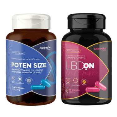 Imagem de Poten Size & Libidon (Ele e Ela) 120cáps. 500mg - Labornatus do Brasil