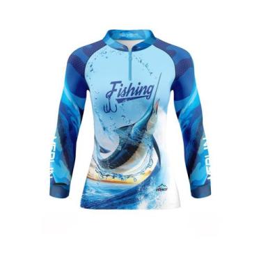 Imagem de Camisa Feminina Pesca C/ Proteção Uv50 Marlin Pescaria - Everest Sport