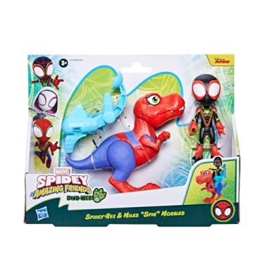 Imagem de Marvel Spidey and His Amazing Friends - Dino-Webs Spidey-Rex & Miles “Spin” Morales