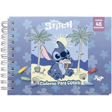 Imagem de Livro de Colorir STITCH 48 Folhas Reposicionáveis com Adesivos (pacote