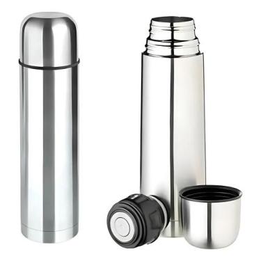 Imagem de Garrafa Termica Inox 500ml Camping Viagem Cafe Agua Original - Congrat