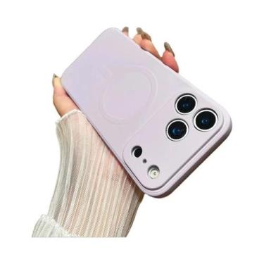 Imagem de Capa De Silicone Líquido Fosco Com Carregamento Sem Fio Magsafe Para i