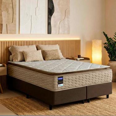 Imagem de Cama Box Queen Gazin Inesquecível II Molas Ensacadas Individualmente 1