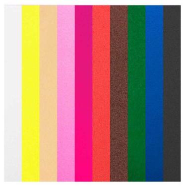 Imagem de Placa EVA Liso Make+ - 40 x 60cm - Cores Sortidas c/ 10fls