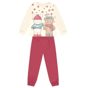 Imagem de Conjunto infantil menina de ursinhos com glitter Brandili-Feminino