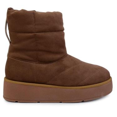 Imagem de Bota Feminina Vizzano Puffer Camurça Marrom - 3110-Feminino