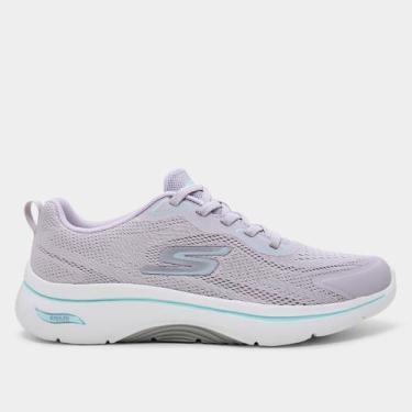 Imagem de Tênis Skechers Go Walk Arch Fit 2.0 Cassy Feminino, Lilás, 37