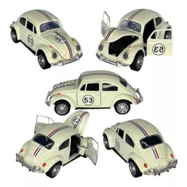 Imagem de Super Carrinho Fusca Ferro Fricção Metal Miniatura Brinquedo 53 - Volk