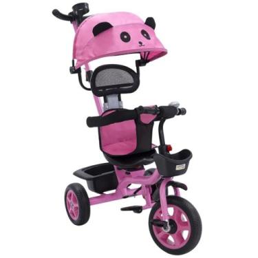 Imagem de Triciclo de Pedalar Passeio Multifuncional 3 em 1 com capota Removível