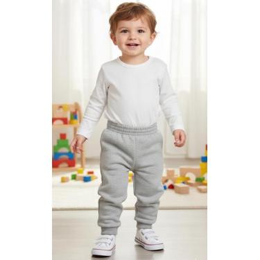 Imagem de Calça Jogger Masculina C/ Punho Moletom Infantil Nº 1 Ao 3 - Hrg Kids,