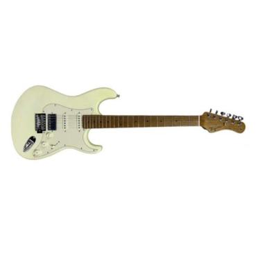 Imagem de Guitarra tagima tg 580 strato ow df/ahw escala clara olympic white