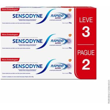 Imagem de Creme Dental Sensodyne Alivio Leve 3 Unidades e Pague 2, 90g Cada