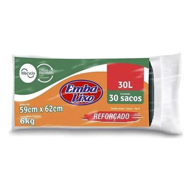 Imagem de Saco De Lixo Reforçado 30l + Brinde 30und. Embanew  Kit 2un