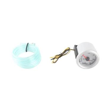 Imagem de Manômetro De Vácuo Turbo Para Carro Com LED Azul 52mm -1~2BAR 0-45 Psi
