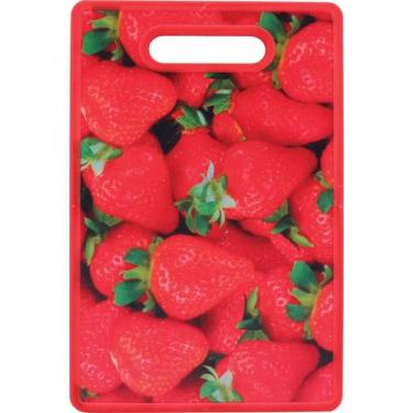 Imagem de Tábua Home&Co 1x30x20cm Plástico Vermelho para Cozinha Armazenamento e