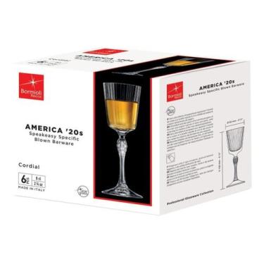 Imagem de Taças America 20s Bormioli Rocco 15x6x6cm Cristal Transparente 80ml 6p