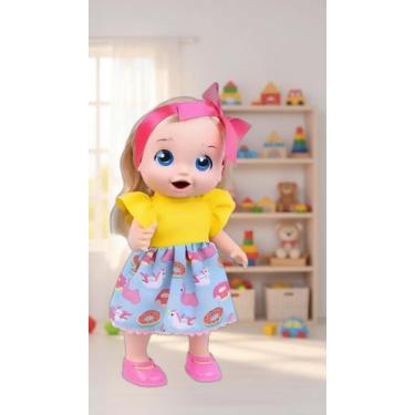 Imagem de Boneca Infantil com Acessórios de Refeição - Congratulations Store