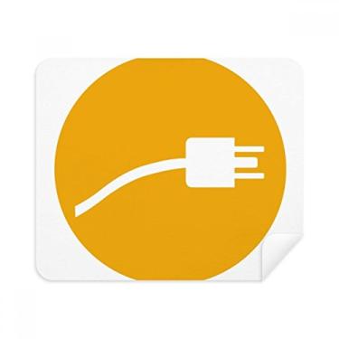 Imagem de Cabo de carregamento laranja, cabo de carregamento, pano de limpeza, limpador de tela, 2 peças, tecido de camurça