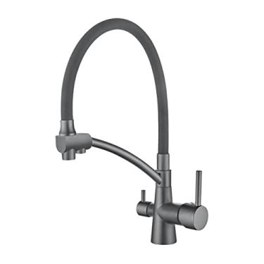 Imagem de Torneira de cozinha filtro de água torneiras de cozinha de bico duplo filtro torneira misturador de purificação de água torneiras, L4855U, 12, China