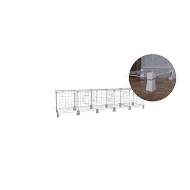 Imagem de Estante para Livros com 5 Nichos Prateleira Multiuso Aramada de Aço Horizontal Quarto