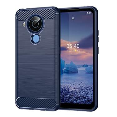 Imagem de YUNCHAO Caixa de telefone Para Nokia 5.4 Textura escovada TPU TPU Caixa de telefone capa para celular