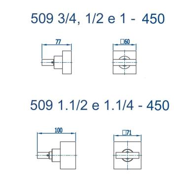 Imagem de Acabamento Para Registro 3/4, 1/2 E 1 Fani Horus Cromado 509 C450
