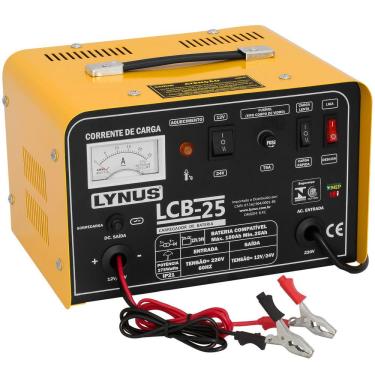 Imagem de Carregador De Bateria Lynus  Modelo Lcb-25 220v