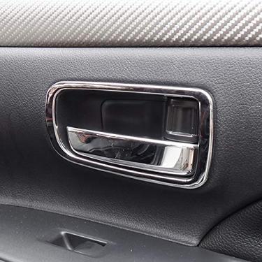 Imagem de JIERS Para Mitsubishi Outlander 2014-2019, tampa cromada para maçaneta de porta interna, decoração de carro, decoração