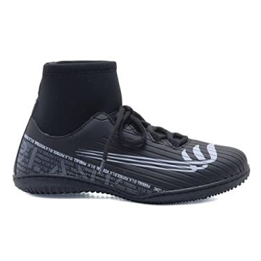 Imagem de Chuteira Futsal Preta Blank Star Tênis Quadra Antiderrapante com Solado Costurado Original 34 ao 45 (br_footwear_size_system, adult, numeric, numeric_43)