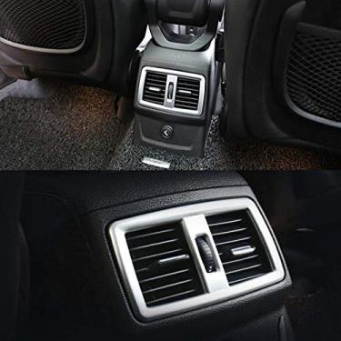 Imagem de JIERS Para BMW X1 F48 2016-2017, moldura de ventilação de saída de ar traseira do carro adesivo de estilo ABS acessório de automóvel
