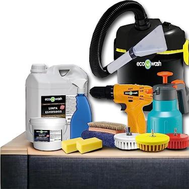 Imagem de Kit De Produtos Para Lavagem A Seco De Estofados, Lava Sofá, Carpete, Tapete, Colchão, Cama, Banco de Carro (Voltagem 220v)
