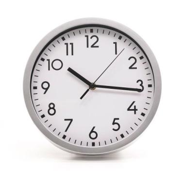 Imagem de Relógio De Parede 25,4cm Branco Silver - Sottile